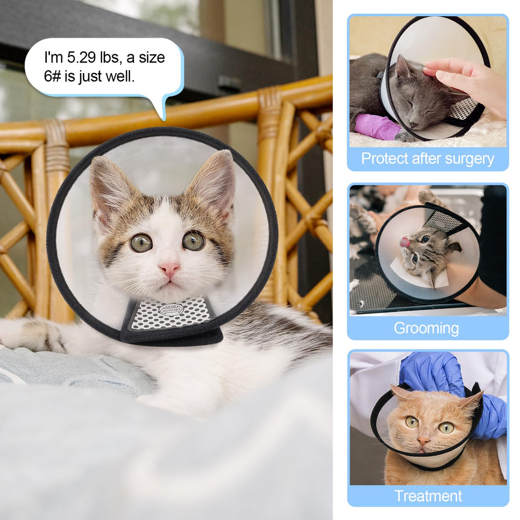 Adjustable Plastic Recovery Pet Cone A9331