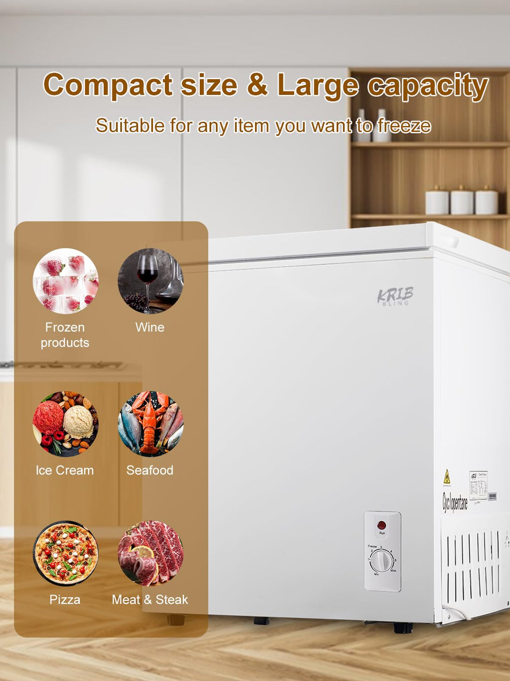 7.0 Cu.Ft White Mini Chest Freezer F4304