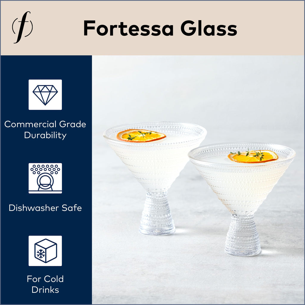 Clear 11.5 Ounce Glass Martini Set of 4 J715079