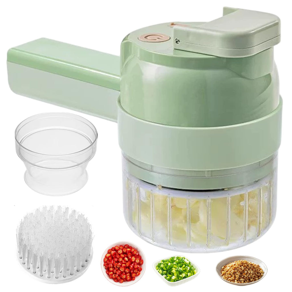 Wireless Mini 4 in 1 Electric Vegetable Chopper Rechargeable Food Cutter K9848