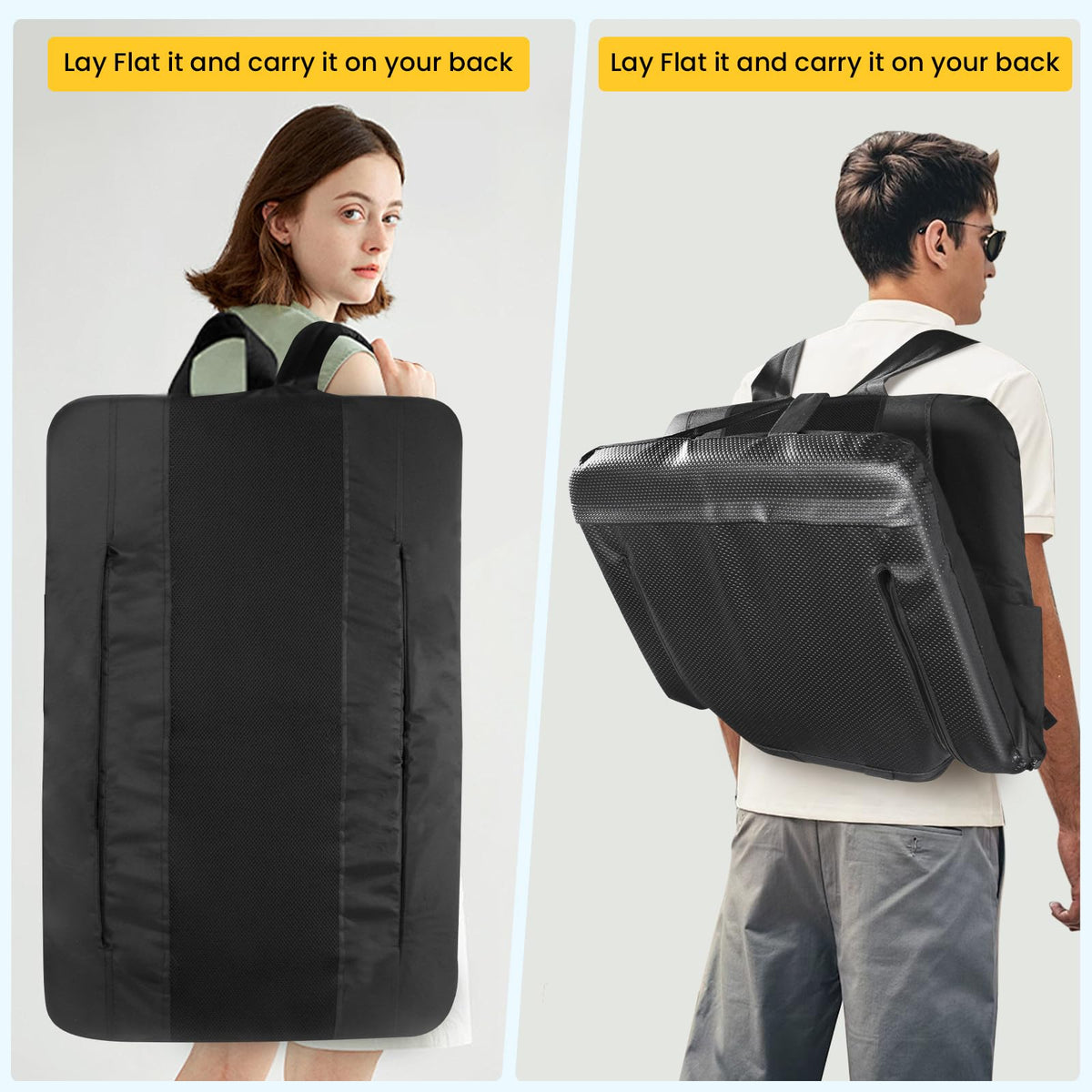 2 Pack Portable Folding Stadium Seats with Back Support and Cushion R360439