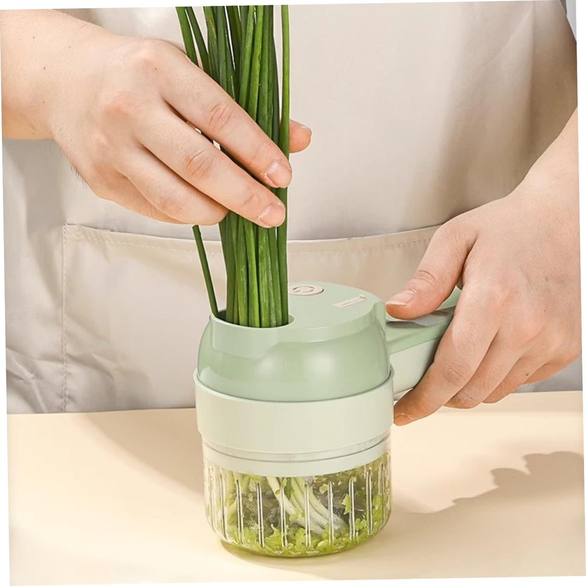 Wireless Mini 4 in 1 Electric Vegetable Chopper Rechargeable Food Cutter K9848