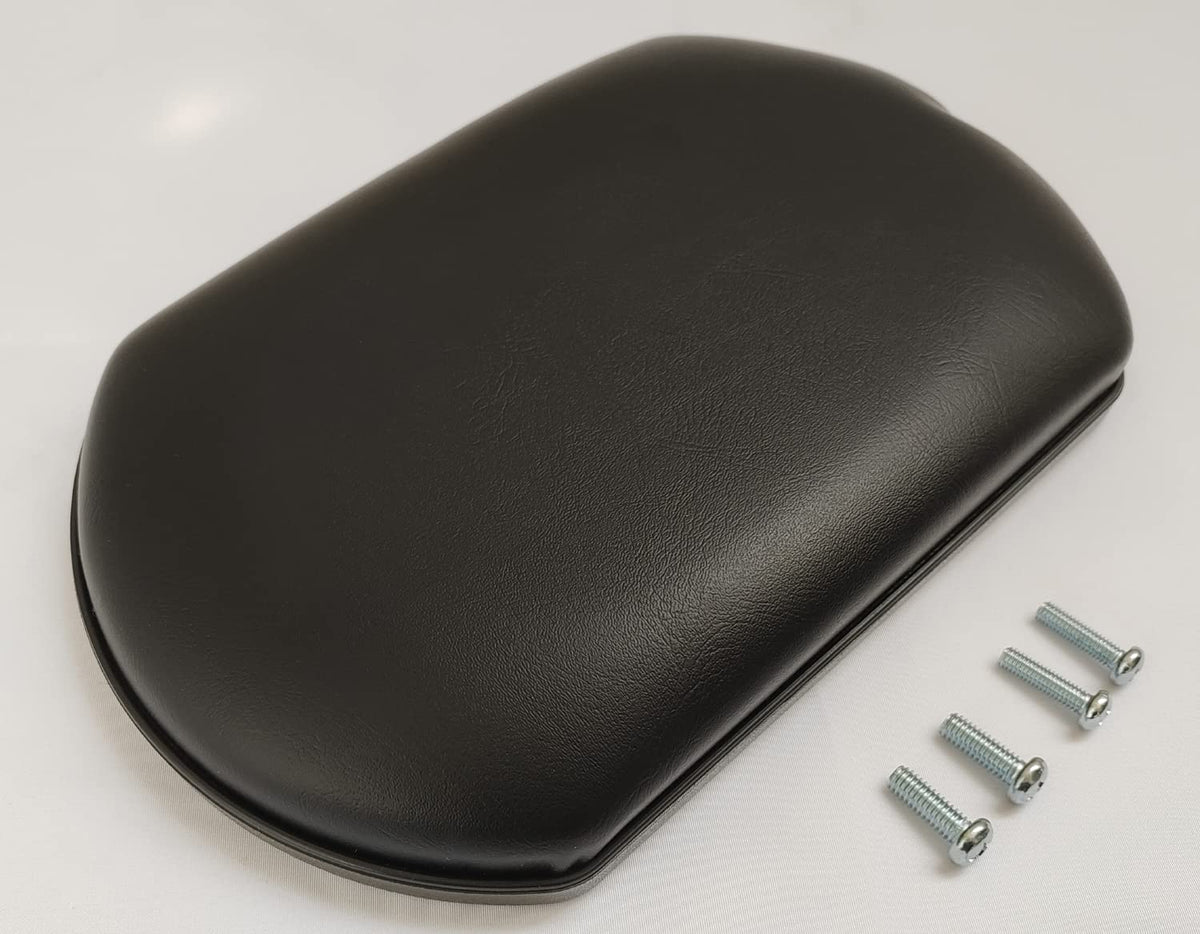 Black Vinyl Upholstered Wheelchair Elevating Leg Rest F1984