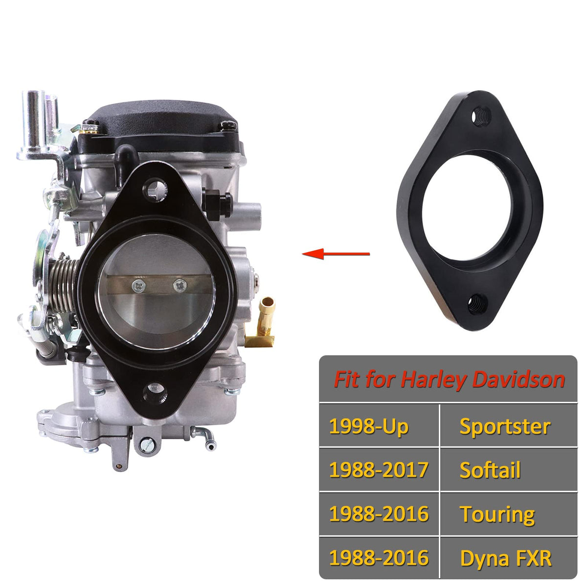 Black Carburetor Intake Manifold H562