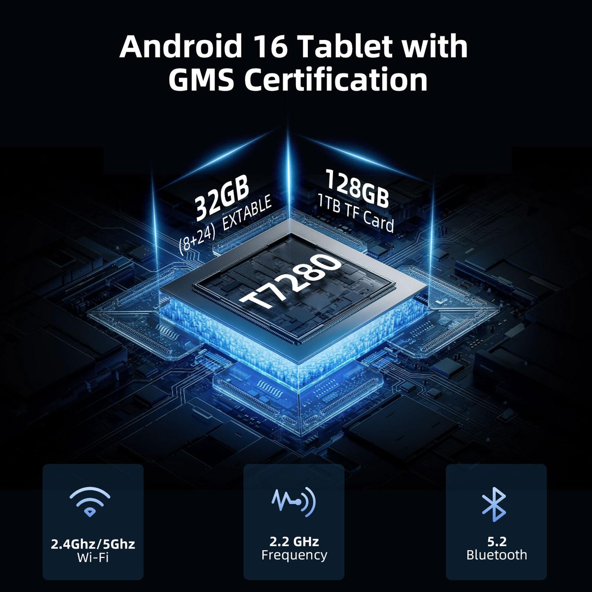 10 Inch Android 16 Tablet 32GB RAM 128GB ROM X799390