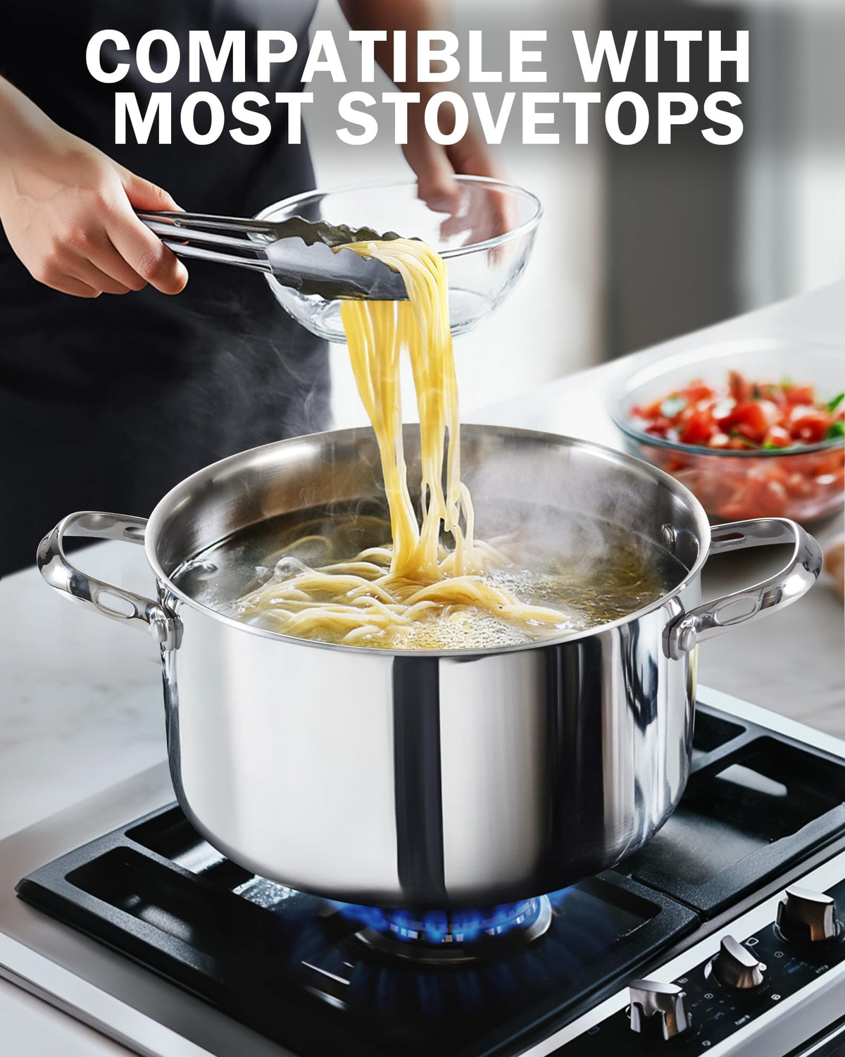 Stainless Steel 4-Quart Stockpots with Lid Z341699