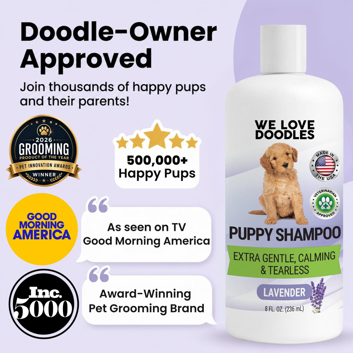 Tearless Hypoallergenic Puppy Shampoo & Conditioner 8 oz T850786