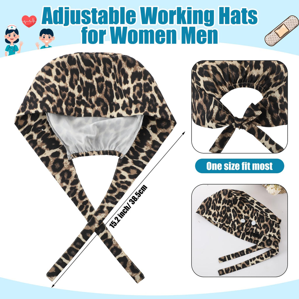4 Pcs Nurse Scrub Caps R85450