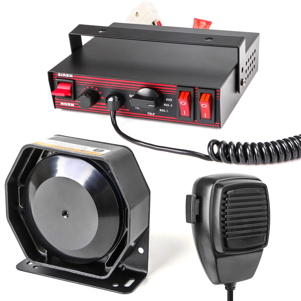Emergency Police Siren 8 Tones PA System 130DB 200 Watt I297
