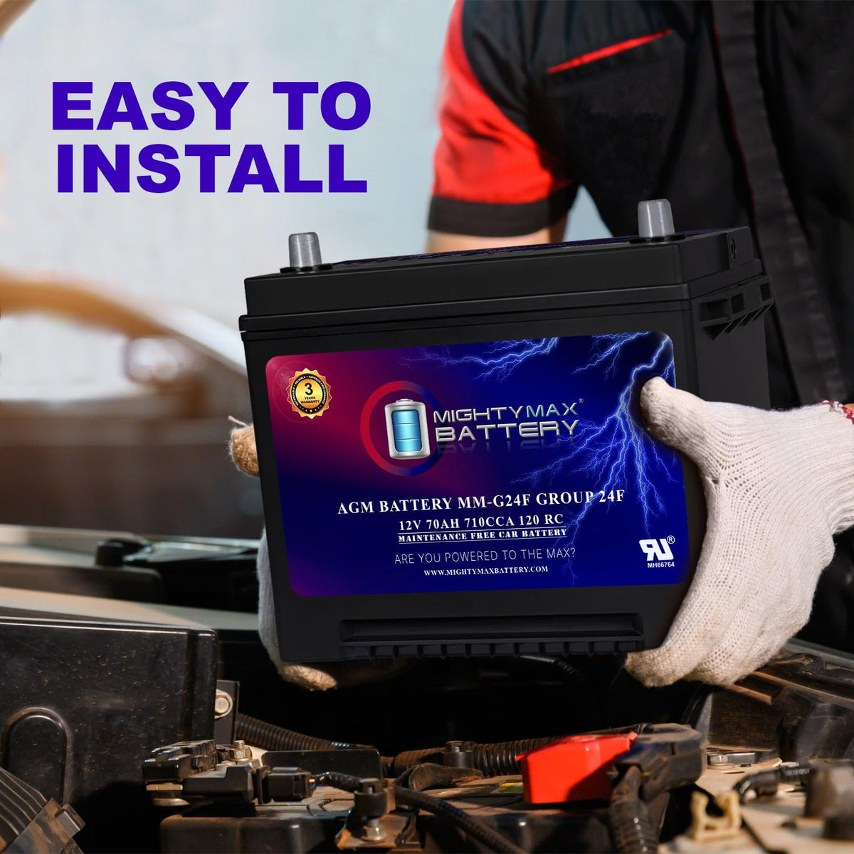 12V 70Ah AGM Replacement Battery F1230