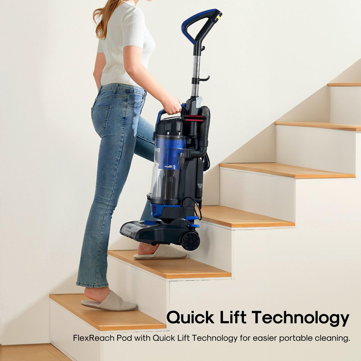 Lightweight Upright Vacuum Cleaner for Carpet and Hard Floor K6716