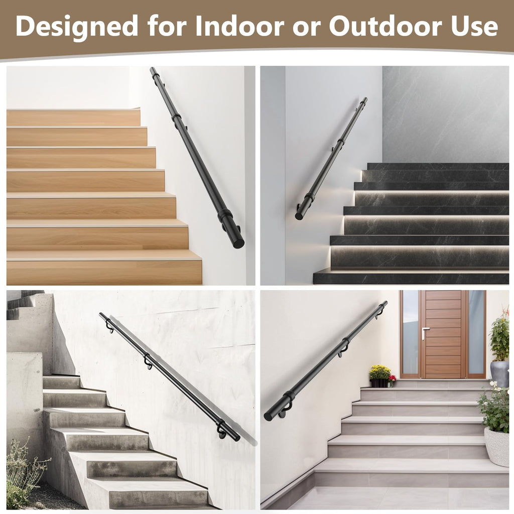 6 Feet Round Aluminum Stair Railing O93998