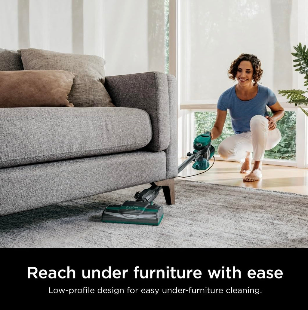 Ultra-Light Corded Vacuum for Carpets & Hard Floors, Green V291417