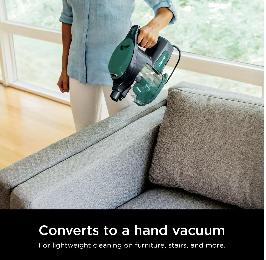 Ultra-Light Corded Vacuum for Carpets & Hard Floors, Green V291417