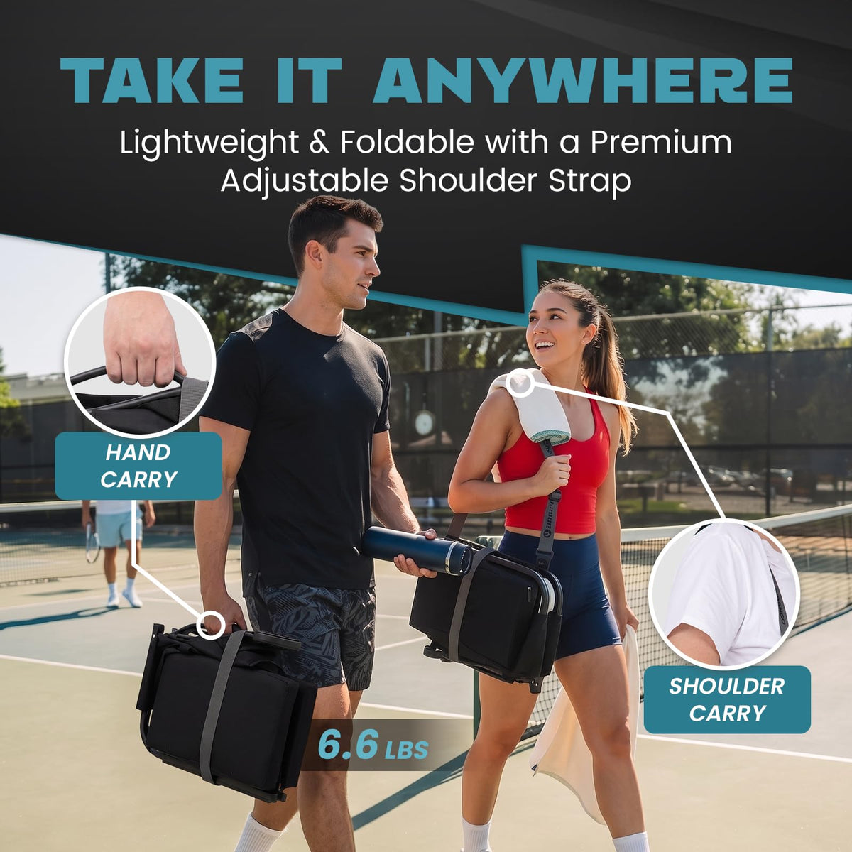 Folding Stadium Seat with Back Support H4584