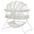 Portable Infant Bassinet, Double Mesh Canopy, Cool Grey G947