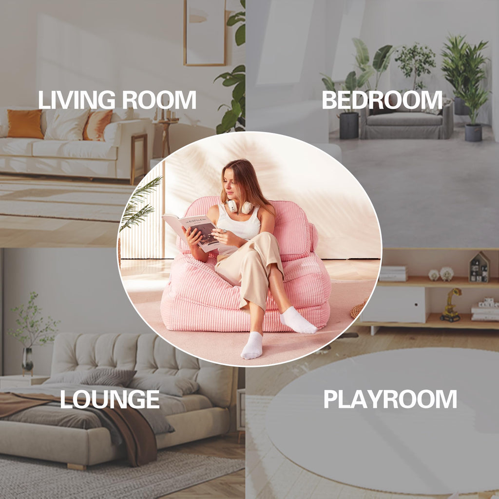 Pink Flannel Folding Sofa Bed G7352
