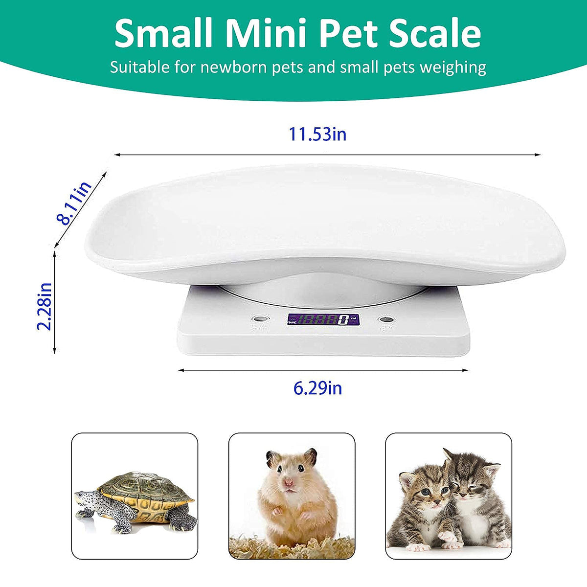 Digital Pet Scale with Tape Measure L802