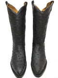Cowboy Boots Ostrich Print Leather Western P573