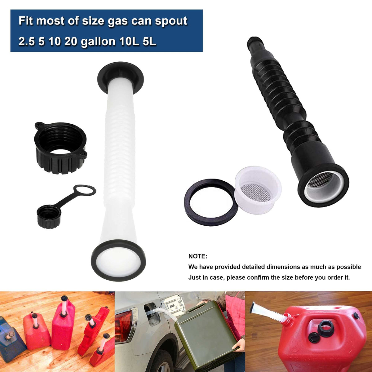 Gas Can Spout Gasket Seals Replacement Rubber Gaskets H179040