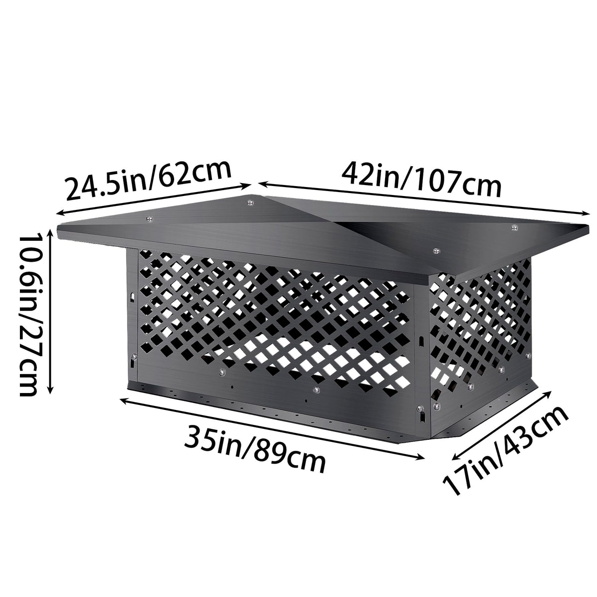 Black Alloy Steel Chimney Cap H531529
