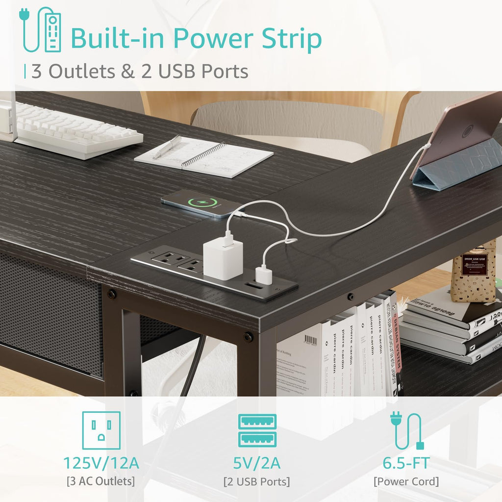 Black Corner Desk E89844