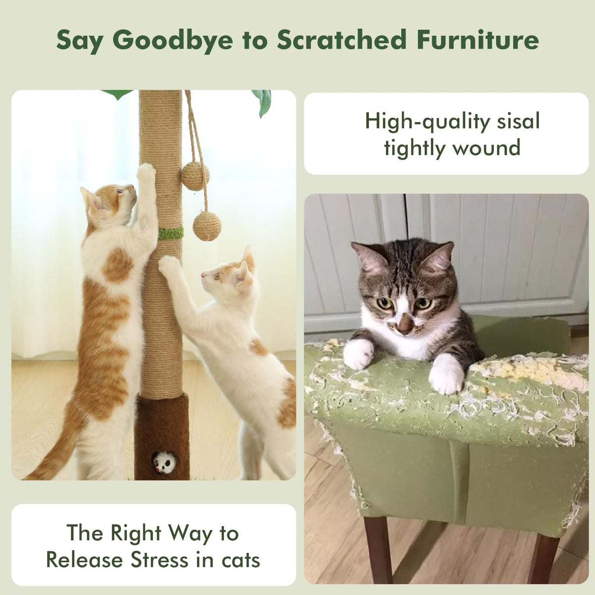 Tall Cat Scratching Post H494073