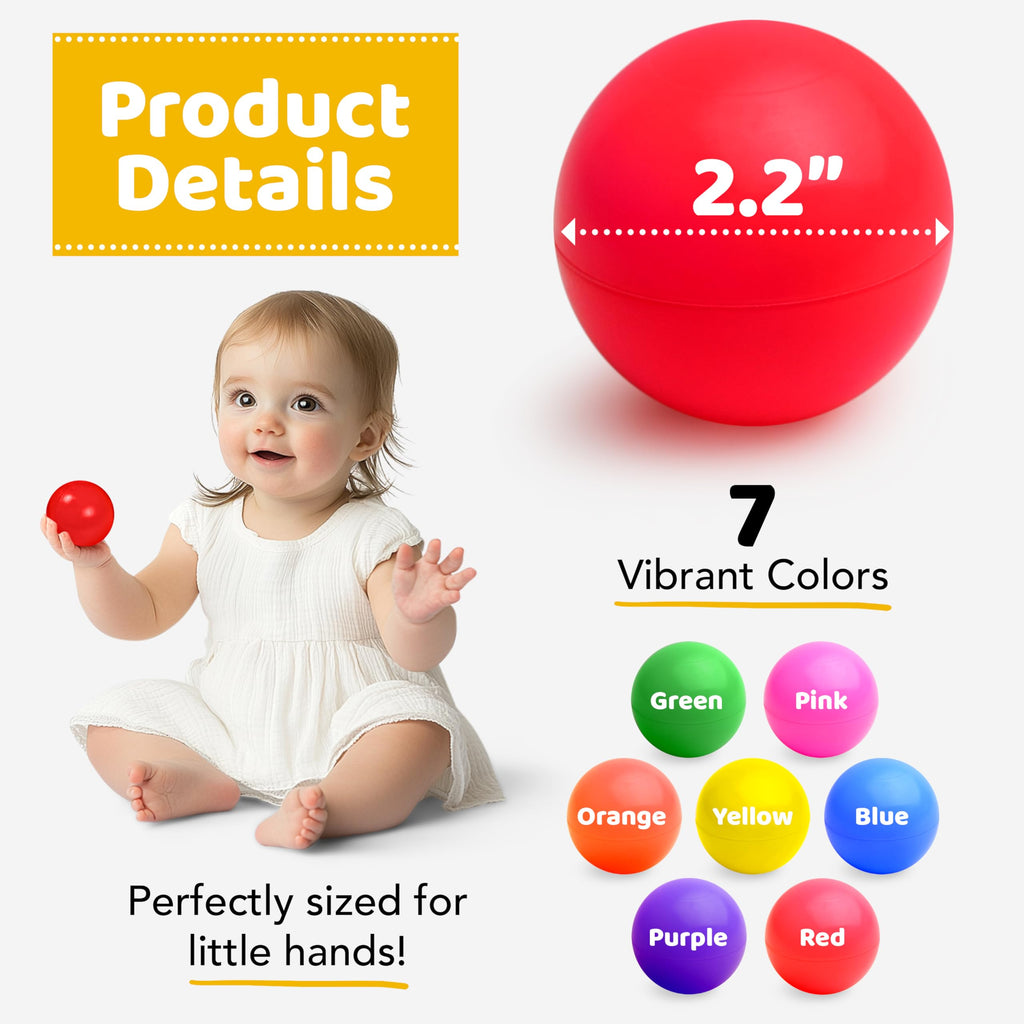 Ball Pit Balls with Reusable Storage Bag E278