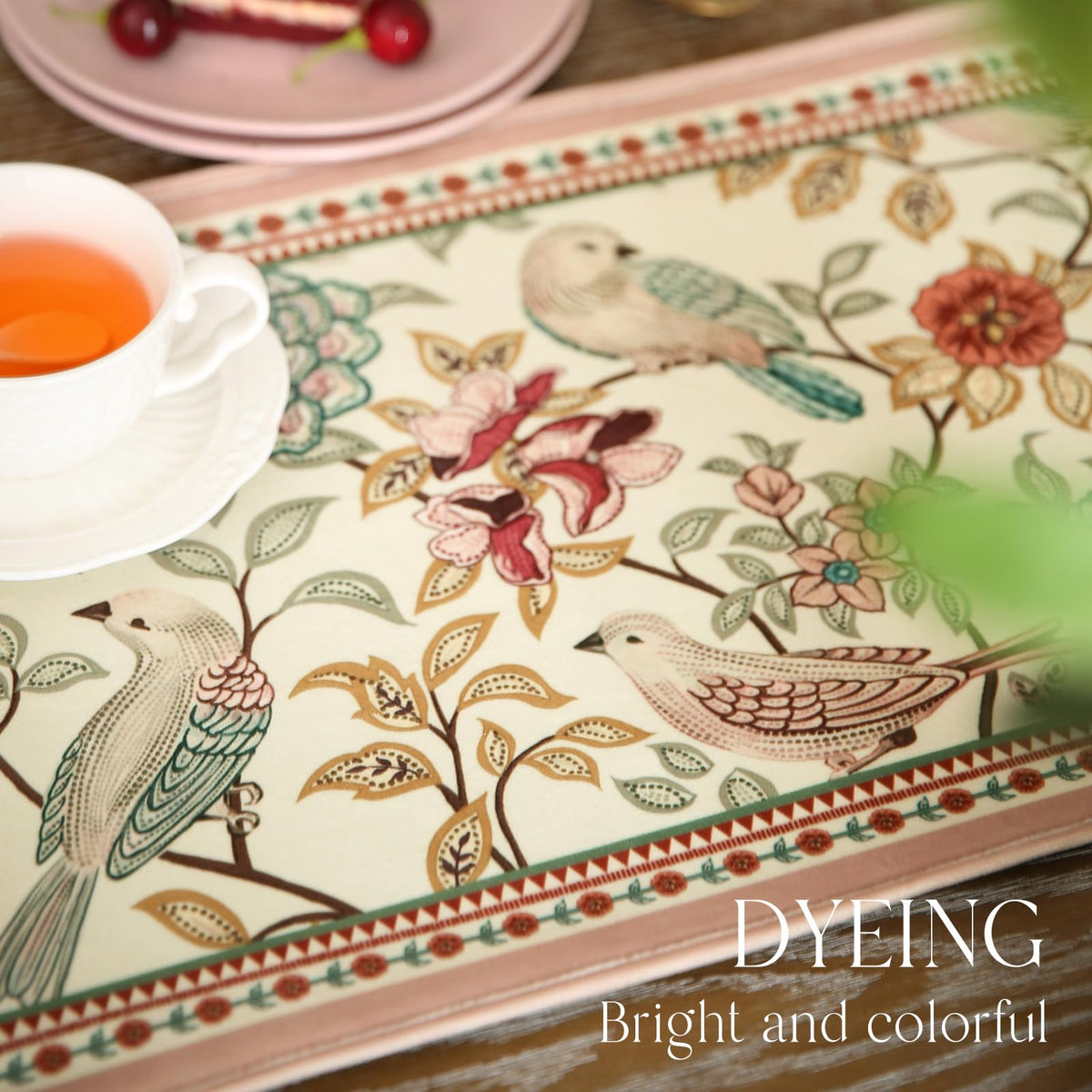 Vintage French Velvet Table Runner B59867