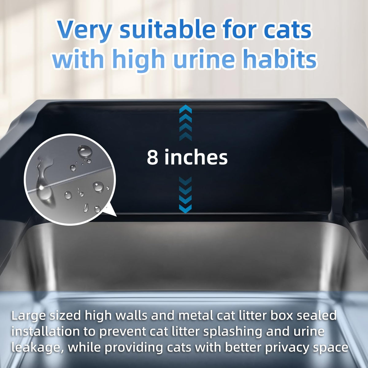 XXXL Stainless Steel Litter Box M5951