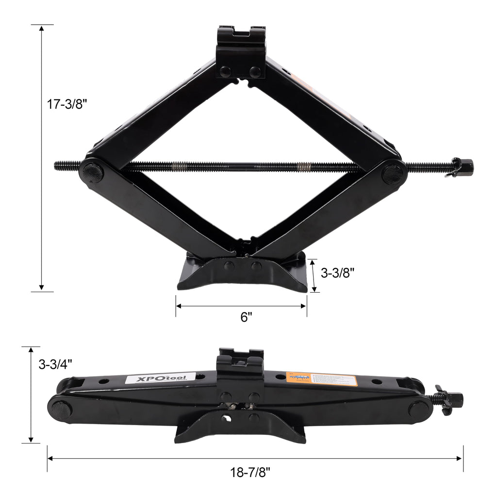 3 Ton Scissor Car Jack Kit with Wrench W98818