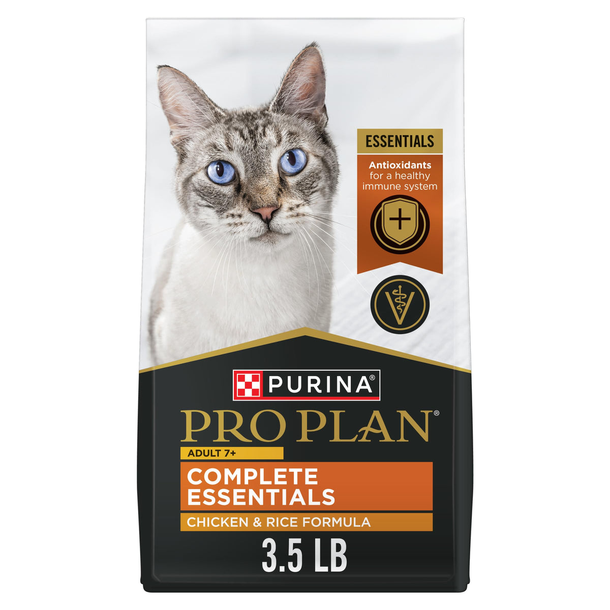 Senior Dry Cat Food, Chicken & Rice, 3.5 lb Bag P363719