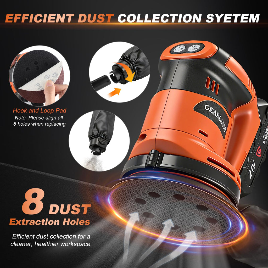 Cordless Random Orbital Sander 5 Inch A56475