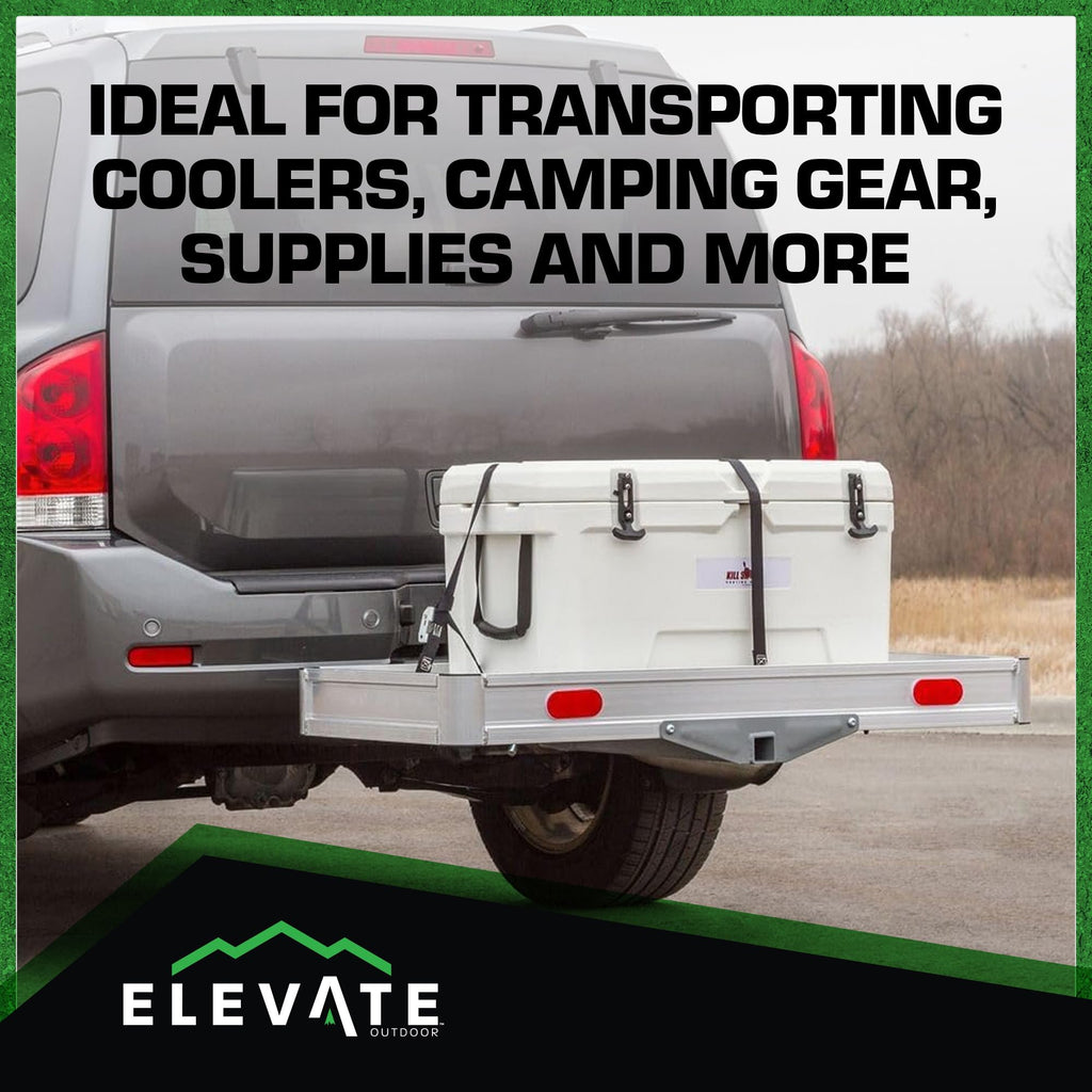 Aluminum Hitch Cargo Carrier Tray 550 lb Capacity J1846