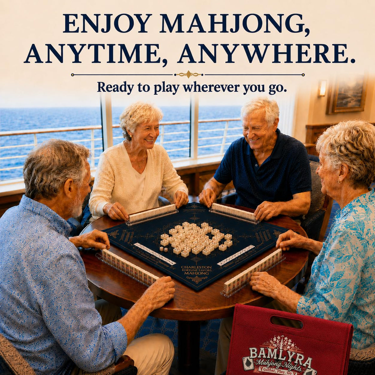 0.9-inch Mini Mahjong Set C4236