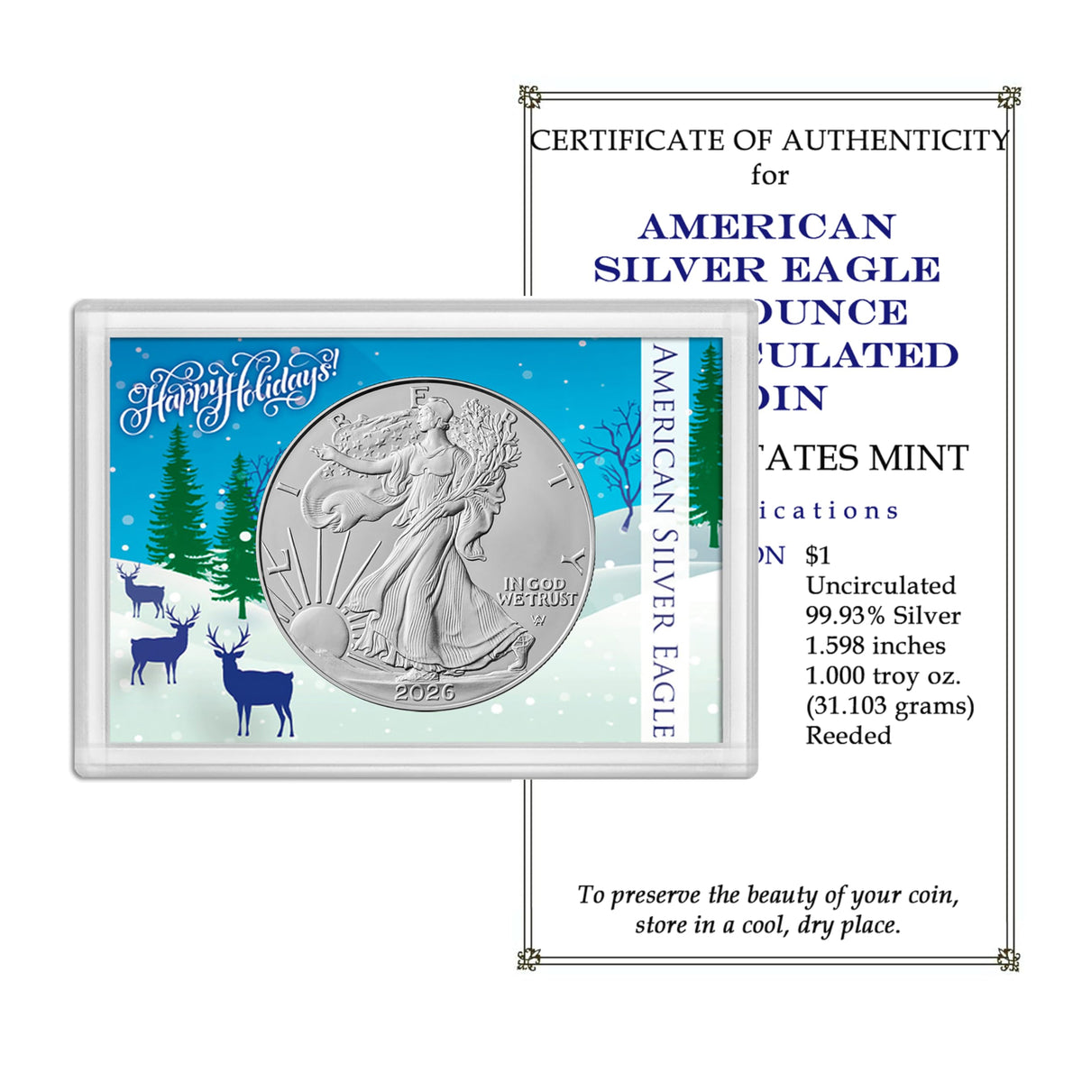 2026 U.S. Silver Eagle 1 oz Brilliant Uncirculated Dollar W533793