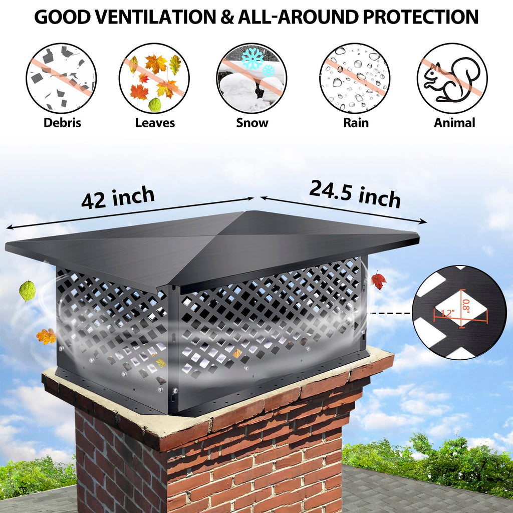 Black Alloy Steel Chimney Cap H531529