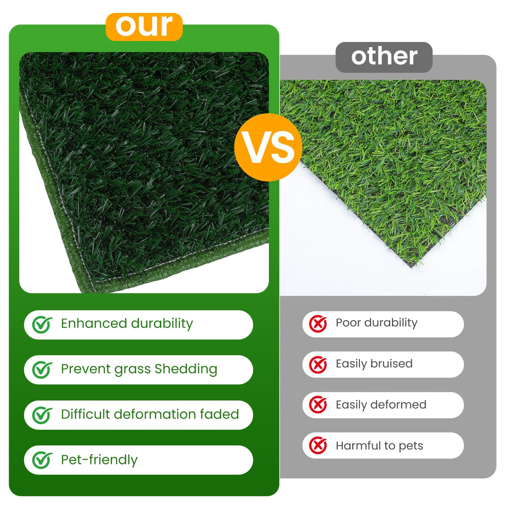 Artificial Grass Dog Potty Pad with Tray N4471