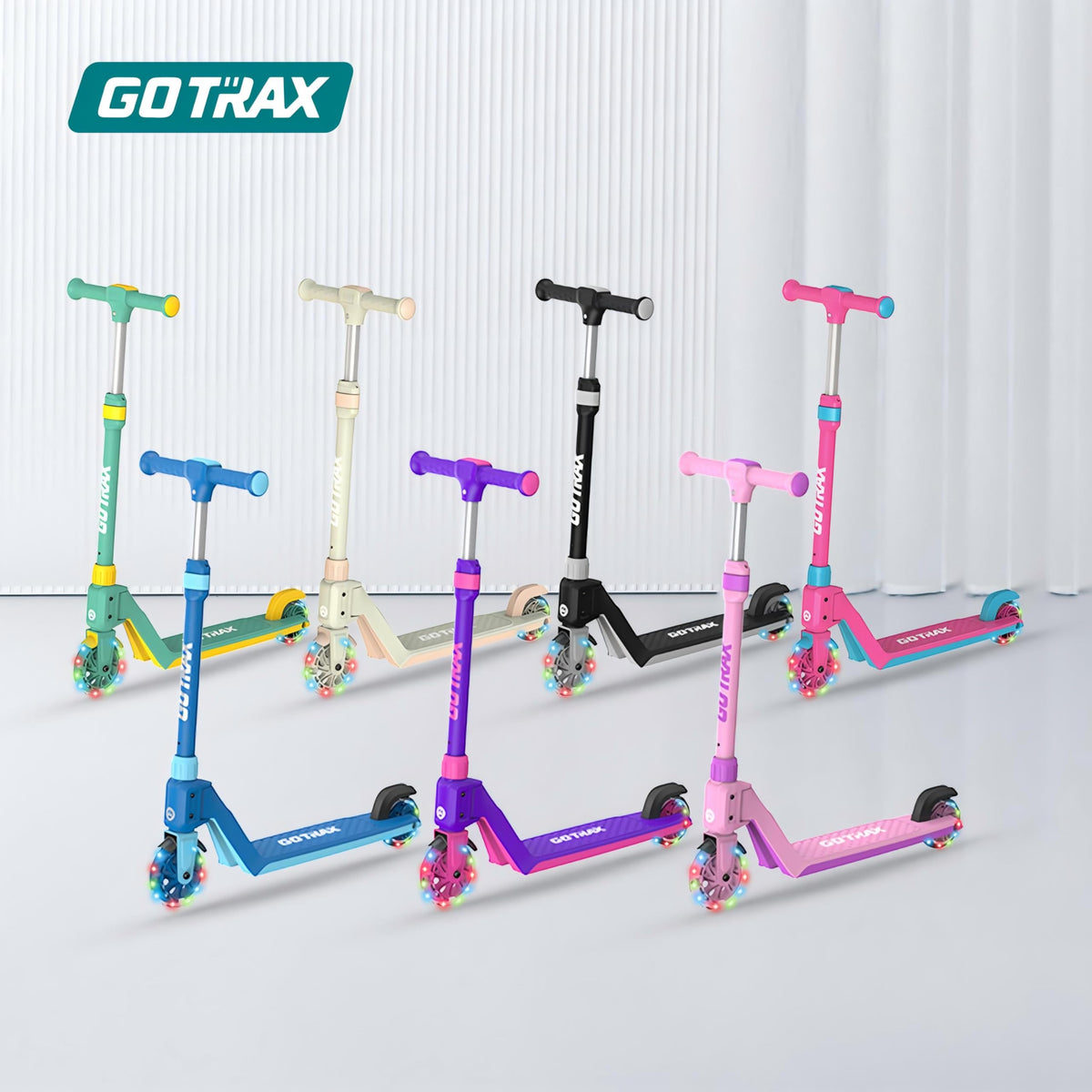 Kids Kick Scooter LED Light 2 Wheels N54034