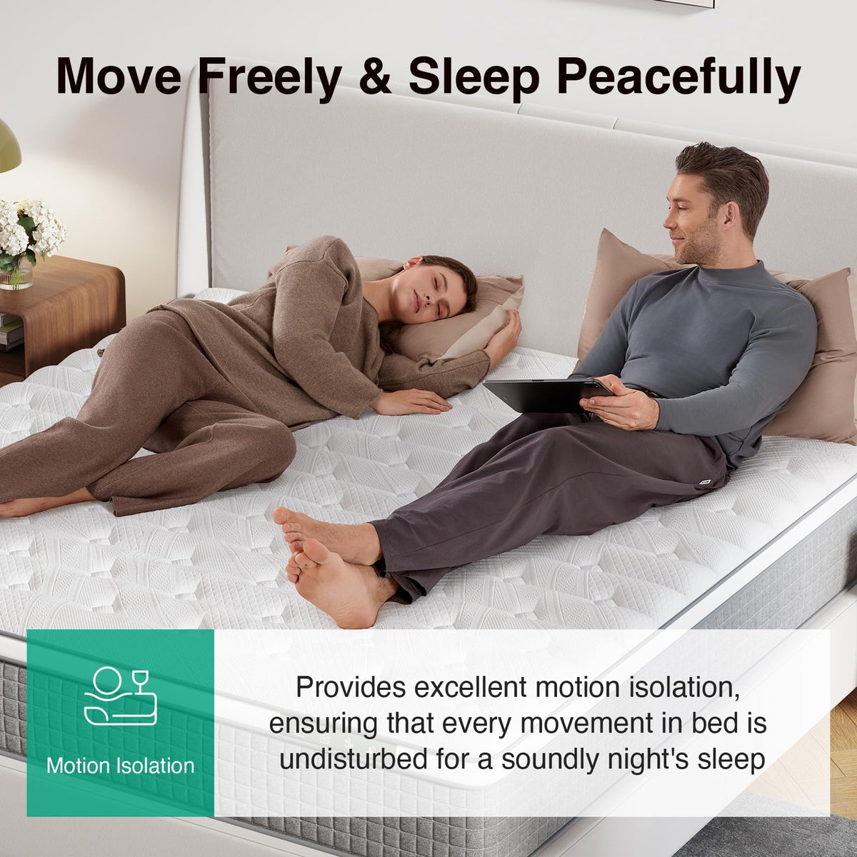 12 Inch Full Size Hybrid Gel Memory Foam Mattress U192