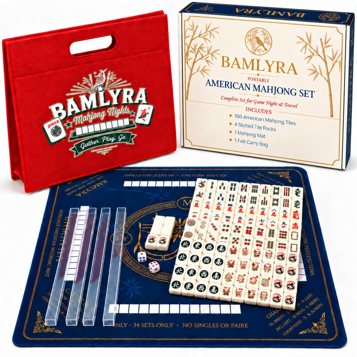 0.9-inch Mini Mahjong Set C4236