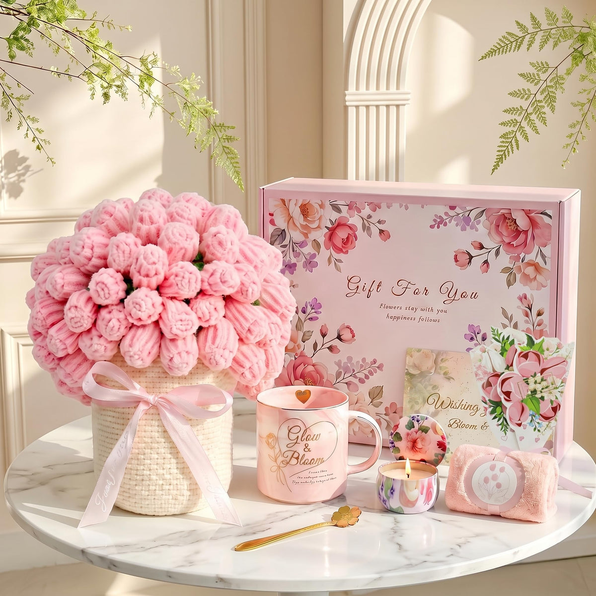 Pink Self Care Gift Basket J71539
