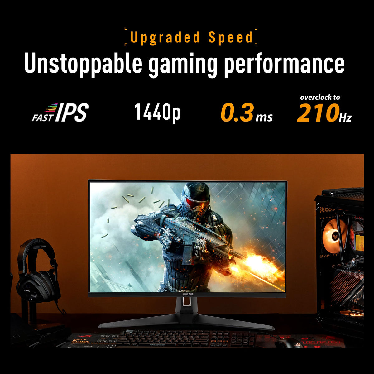 27 Inch 1440p 210Hz Gaming Monitor B57618
