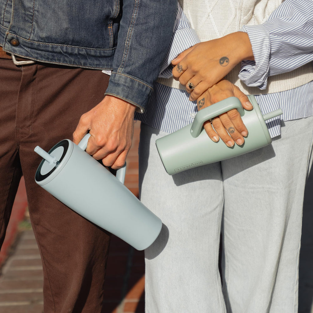 40 oz Stainless Steel Tumbler with Handle and Straw I287185