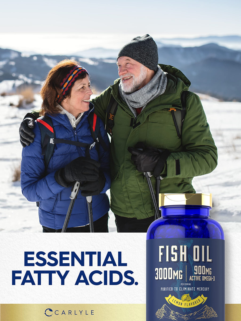 Fish Oil 3000mg 900mg Omega 3 200 Softgels Lemon Flavor L66961