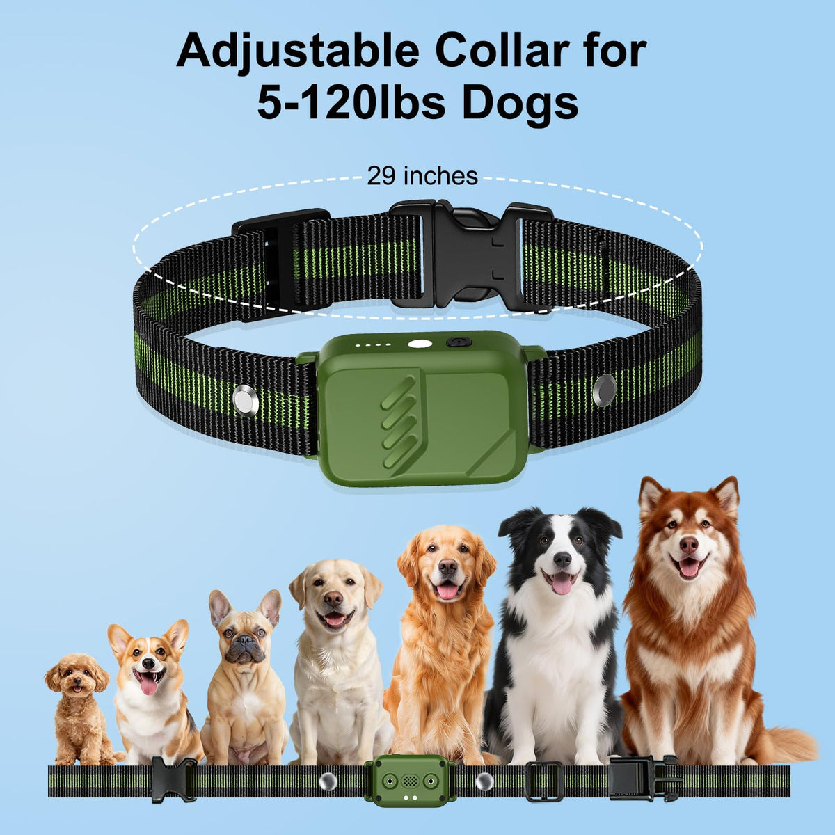 IP68 Waterproof Dog Training Collar with Remote D381517