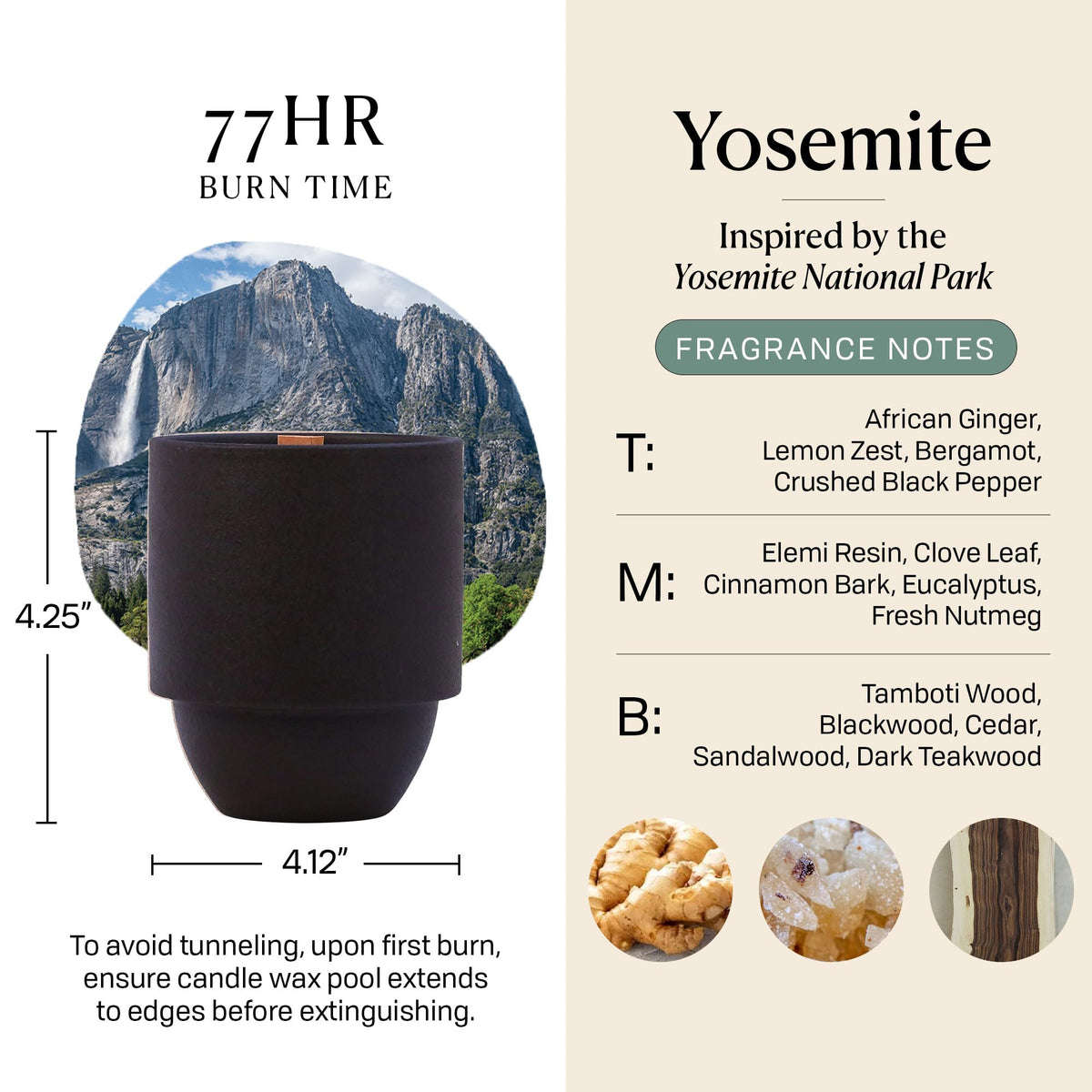 Scented Soy Candle in Reusable Ceramic Jar with Wood Wick, 11 oz Q830