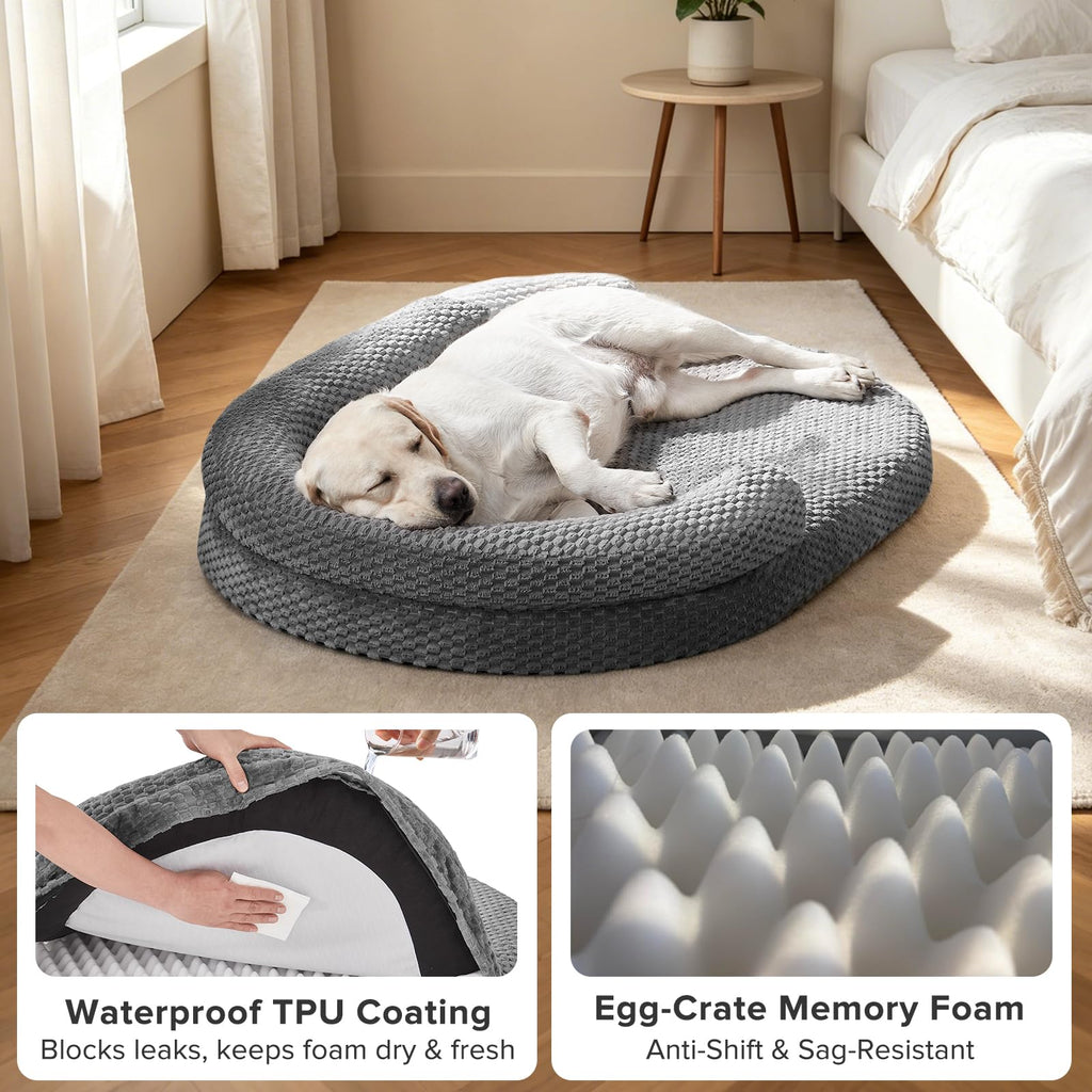XL Washable Waterproof Orthopedic Dog Bed with Removable Cover U601832
