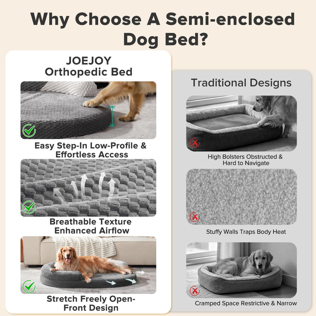 XL Washable Waterproof Orthopedic Dog Bed with Removable Cover U601832