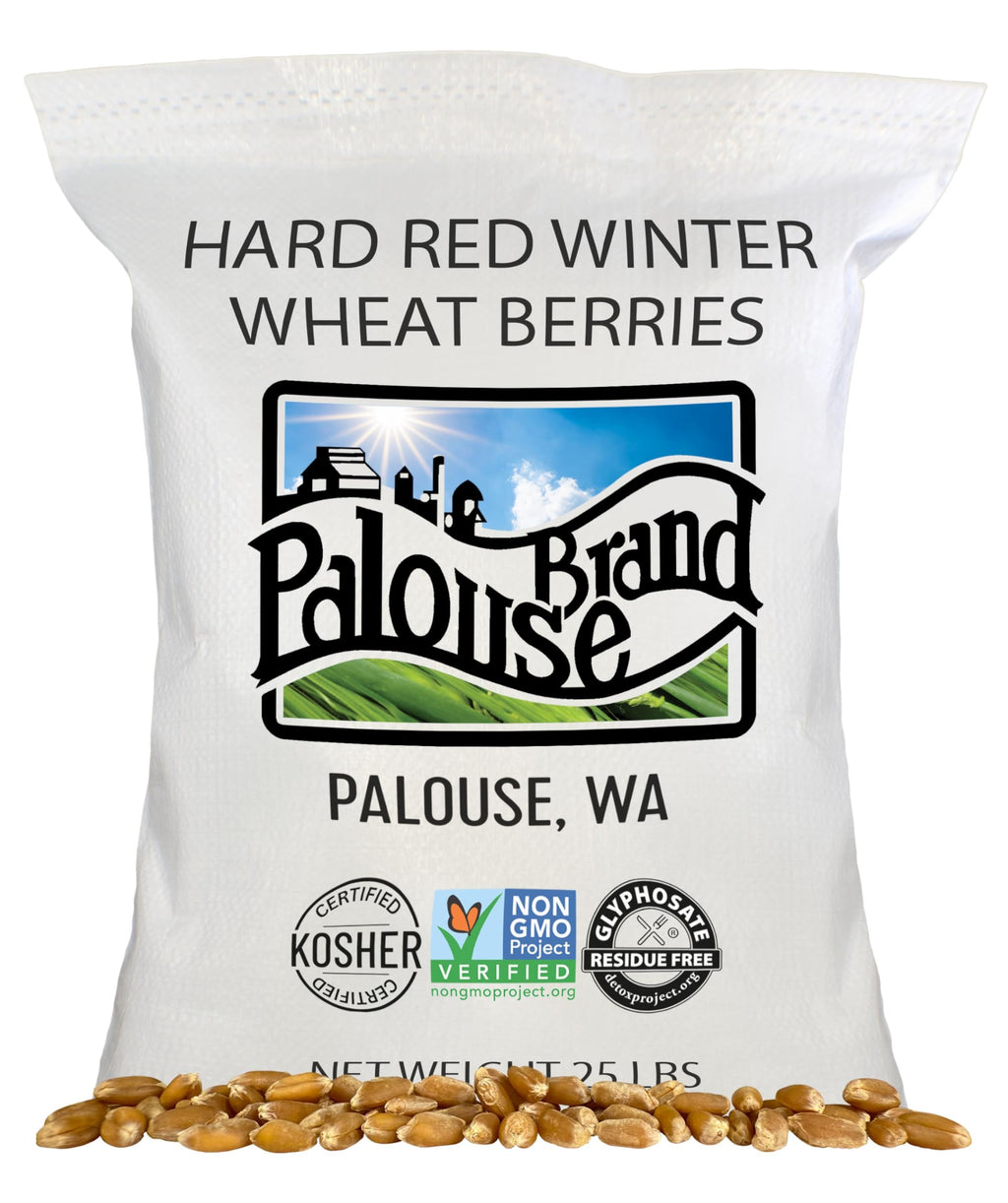 Hard Red Winter Wheat Berries 25 LBS Bag Sproutable Non-GMO Kosher Z281